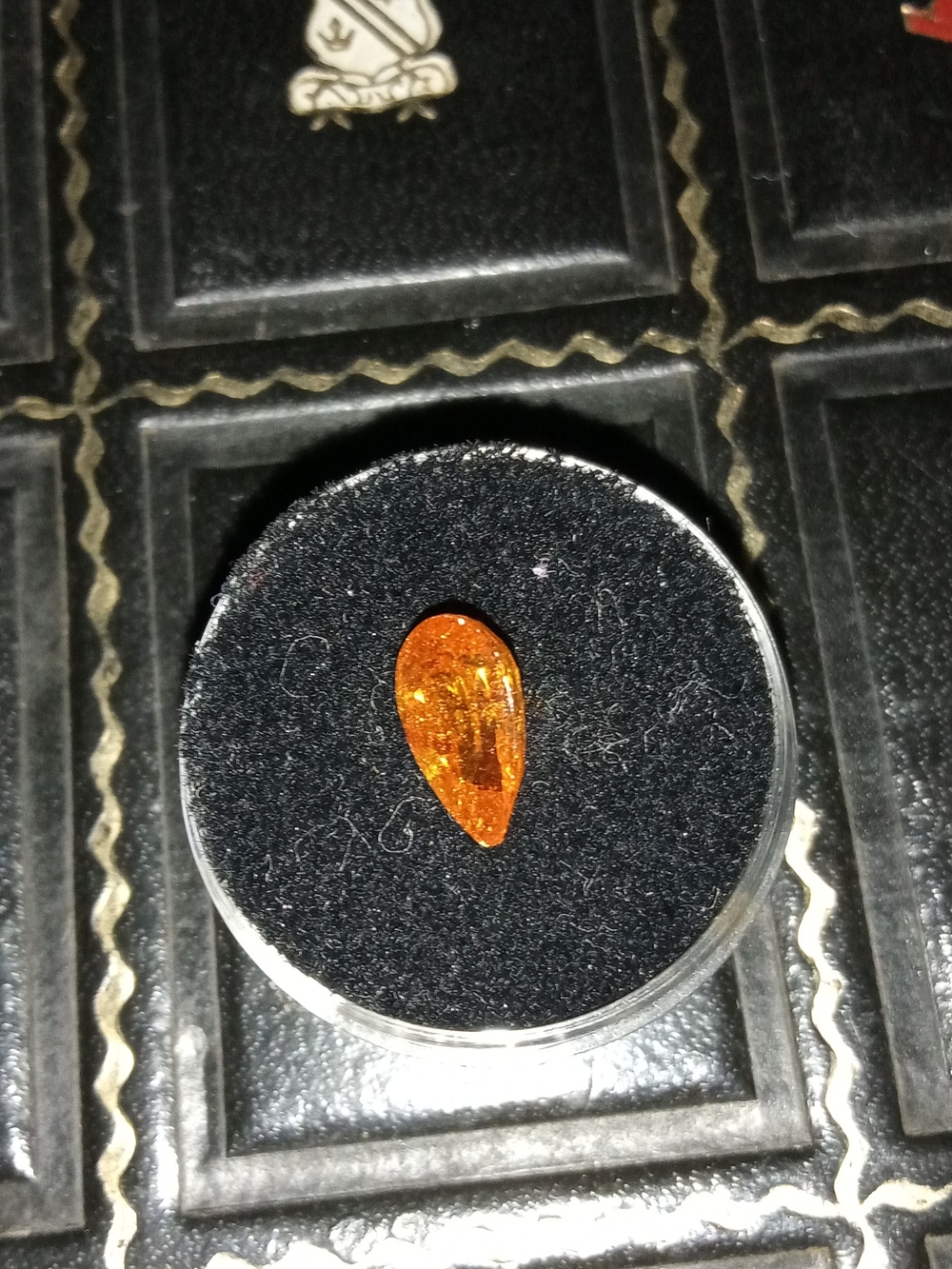 Natural 2.5ct Pear Spanish Sphalerite